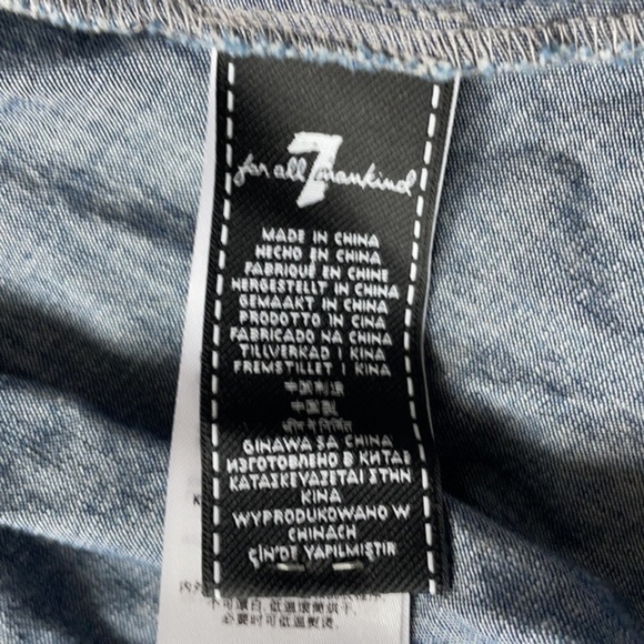 NWT 7 for all mankind dress wraparound denim dress small - Picture 4 of 6